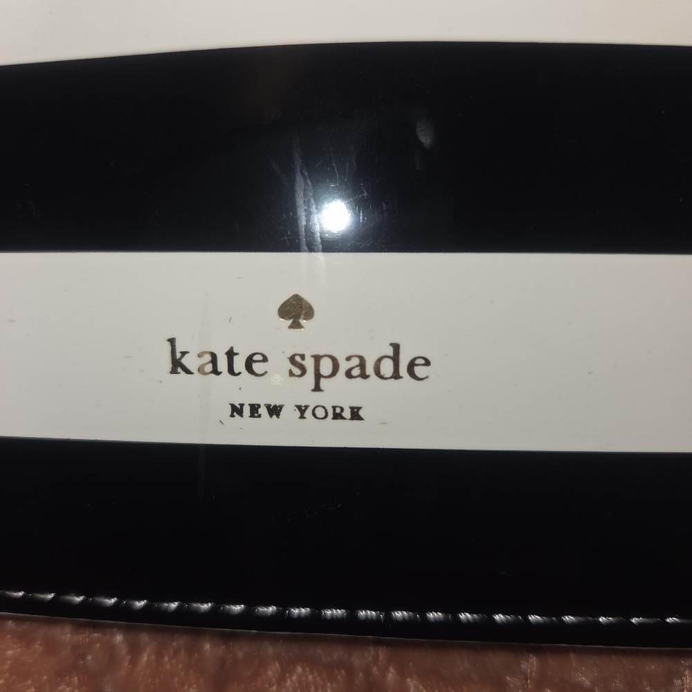Kate Spade Black and White Striped Clutch - Picture 7 of 10